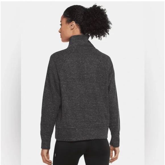 Nike Therma-Fit Knit Pullover Sweater Top Charcoal Gray Women’s Size M - Picture 2 of 10